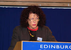 Robin presenting in Edinburgh